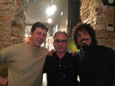 Fabio tra Alain Stratta	e Marco Moreschi